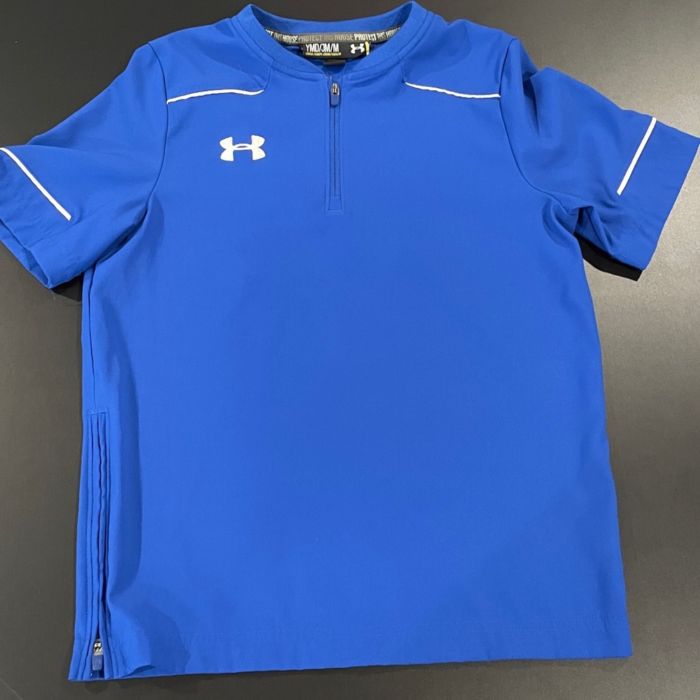 Under Armour Royal Blue Half-Zip Shirt Youth Medium
